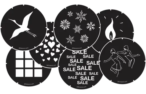Shop Professional Steel Gobo Patterns Custom Steel Gobos Canada for High-Heat Projectors